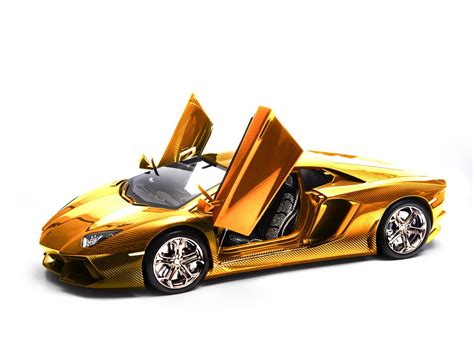 lamborghini carved from gold.